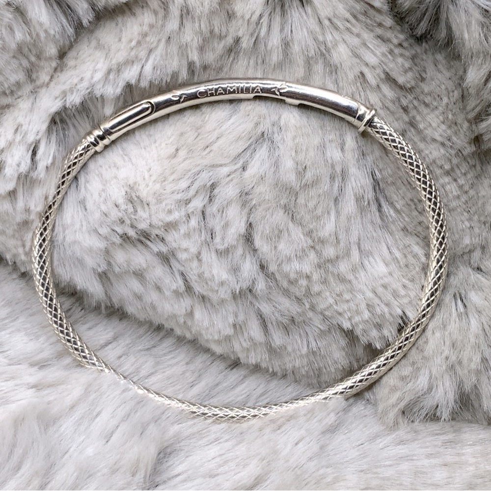 Chamilia Silver Oval Bangle - RARE